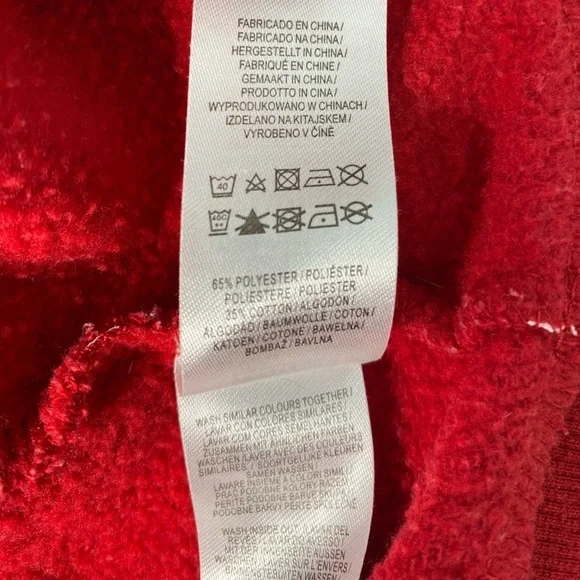 Disney Kids Minnie Mouse Hoodie Sweatshirt Red Polka Dot Sequins Size 5-6 yr GUC - Picture 12 of 12